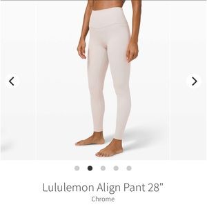 Lululemon Align 28” in Chrome
